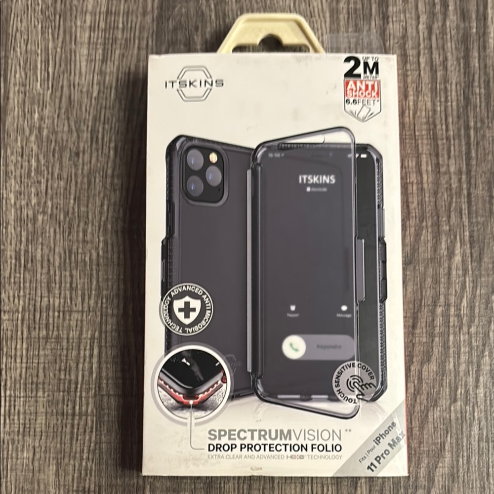 Nique Black Protective iPhone Case with Dual-Camera Cutout